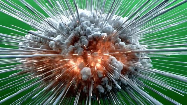Explosive Energy: Witness the raw power of a vivid explosion, a dynamic visual display that encapsulates the immense energy and force of a momentous event.