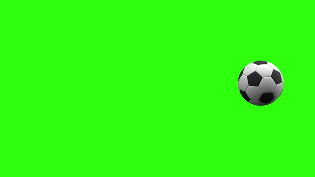 Soccer ball in motion - loop