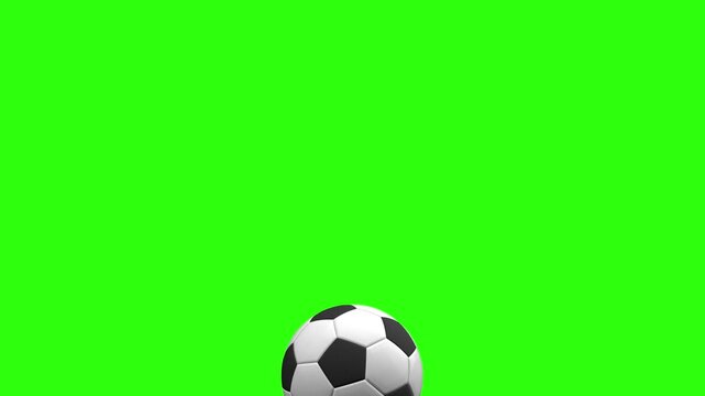 Soccer ball in motion - loop