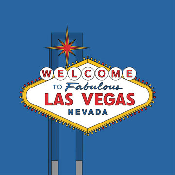 Las Vegas Welcome Sign Board.