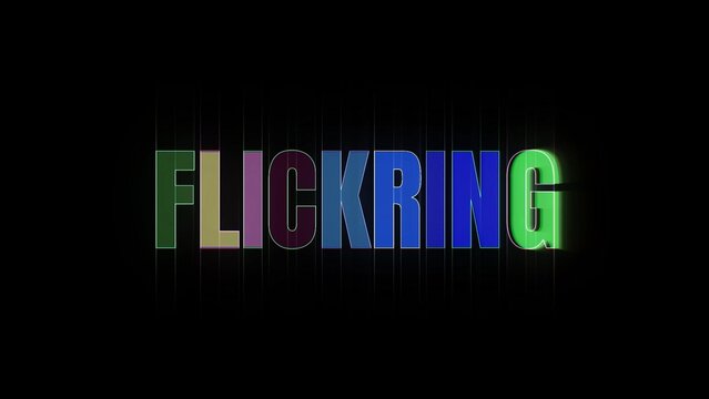 Flickring Text Animation