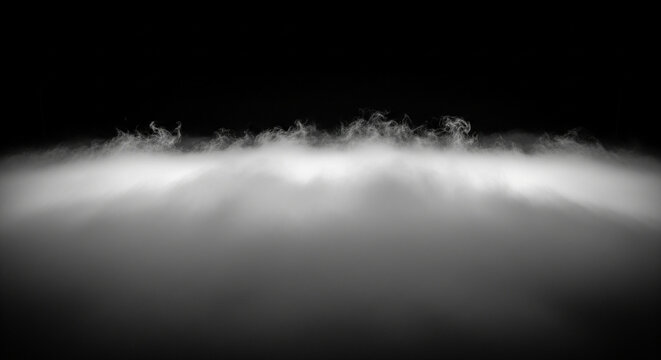 Glowing thick layer of ground fog isolated on a transparent png perfect for mysterious background concepts and visual art