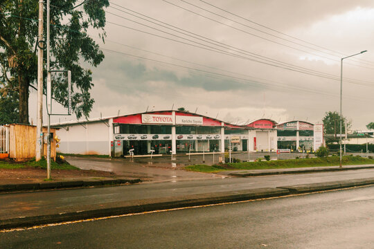 Kericho Toyota Dealership and Service Centre on a Rainy Day, Kericho Town, Kenya