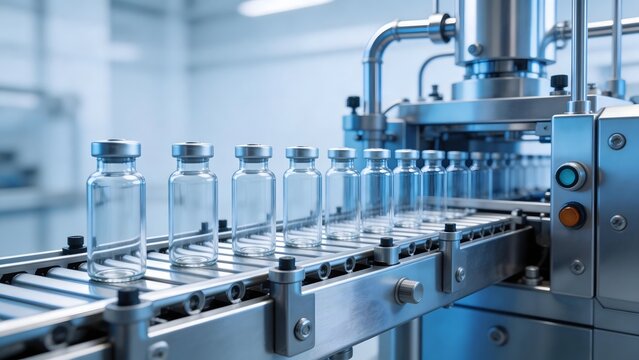 Vials on Production Line