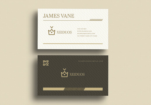 Luxury Corporate Business Card Template Elegant Professional Identity Layout
