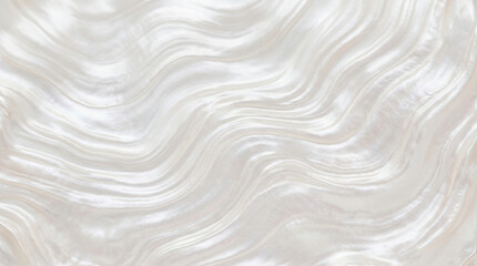Obraz premium White pearl texture background with wavy pattern