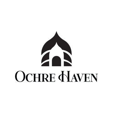 Elegant architectural dome and arch logo vector