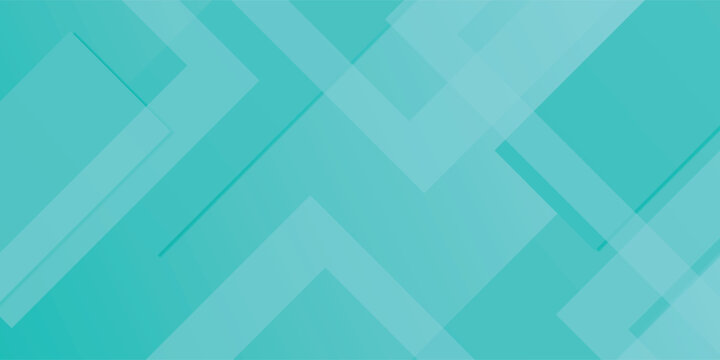 Bright colorful abstract geometric background with green turquoise gradient color combination. Simple arrow pattern color lines on background. Eps10 vector