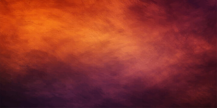 Dramatic abstract red grunge background featuring dark storm clouds and a sunset texture beneath a cloudy heaven