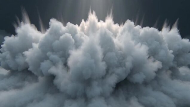 Dramatic Cloud Formation with Radiant Light Background Video