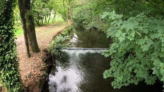 Sarria river in Samos, comarca of Sarria, province of Lugo, Galicia, Spain