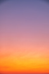 Beautiful luxury soft gradient with orange gold clouds and sunlight on the blue sky perfect for the background, take in everning,morning,Twilight, high definition landscape photo, Vertical