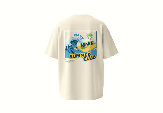 Summer Vibes Drop Shoulder T Shirt Design