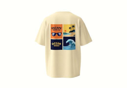 Summer Beach Vibes Graphic T Shirt Design