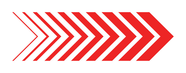 Red chevron arrows isolated row abstract geometric direction symbol dynamic movement stripe pattern minimal modern design bold graphic element forward motion concept clean vector style sharp edges © SpainArts