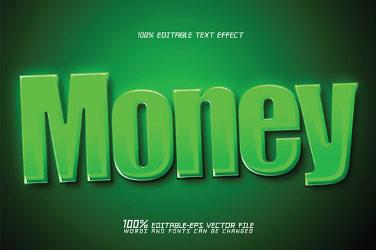 money font 3d text effect
