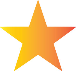 Fototapeta premium Five-point star silhouette icon representing rating, review, favorite and quality symbol design.