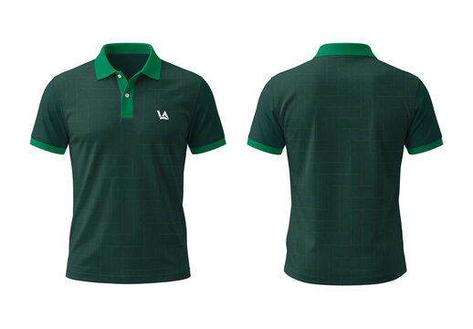 Dark Green Polo T Shirt Design