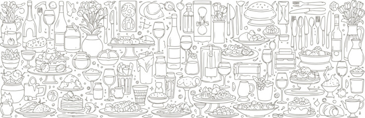 Intricate pixelated illustration of various musical instruments and sheet music © Sadman Art