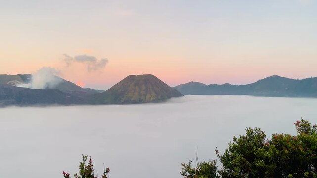 sunrise in the mountains