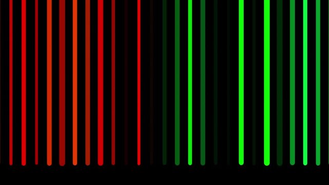 Neon grid transition animation red green glitch effect