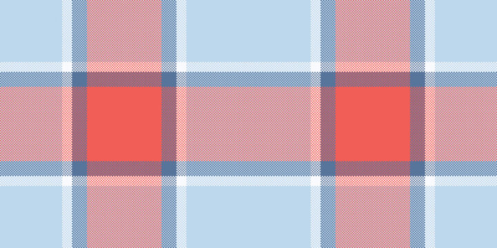 Merry christmas textile fabric check, cut out background plaid seamless. Guy vector tartan pattern texture in light and red colors.