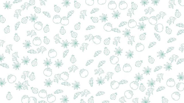 Seamless hand-drawn sea life pattern with teal shells, starfish, coral and urchins on white background, ideal for marine-themed designs.
