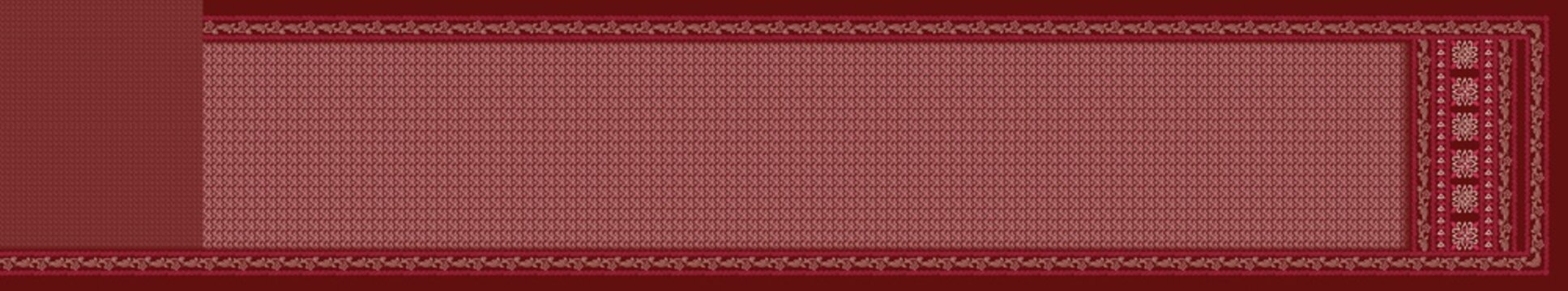 Full traditional Indian saree layout design with ethnic maroon and golden motifs, ornamental border and decorative pallu for textile printing