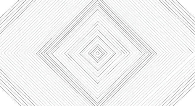 Concentric diamonds formed by varying gray lines on a white background