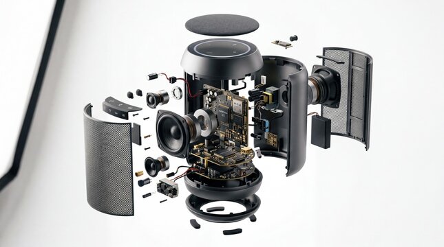 Exploded View of Smart Speaker Components