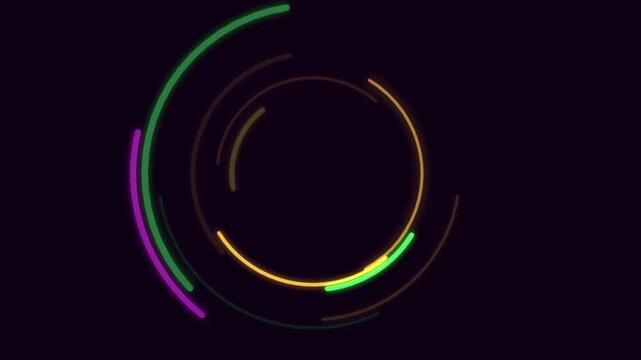 Luminous neon light spiral motion loop, futuristic energy trail, vibrant rgb glow