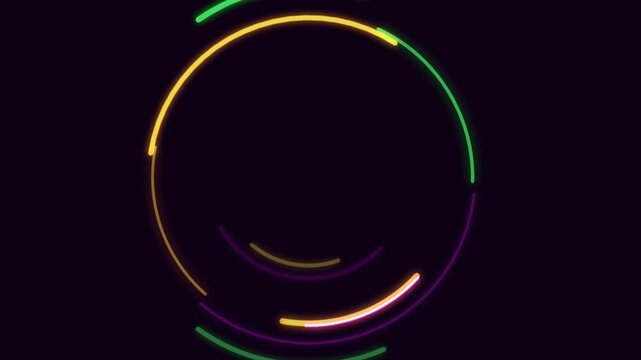 Luminous neon spiral light motion abstract loop glow