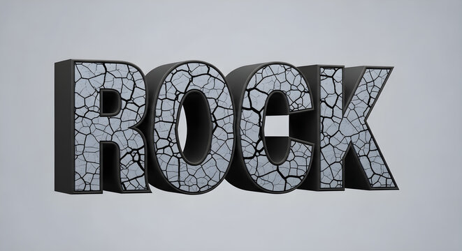 A gray rock sign with black speckles