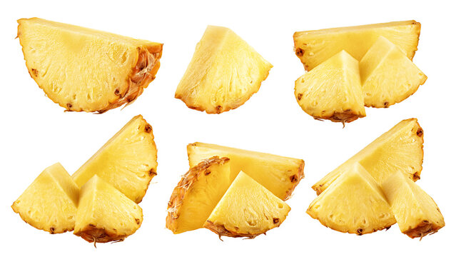 Pineapple isolated, full depth of field