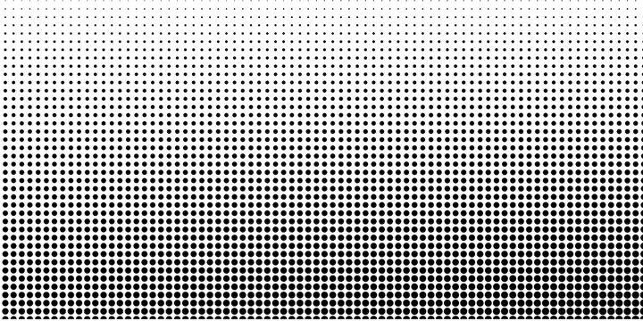 Black halftone background with Black polka dots. Halftone pattern. Modern Halftone Background, backdrop, textured pattern. Vector illustration.eps.10