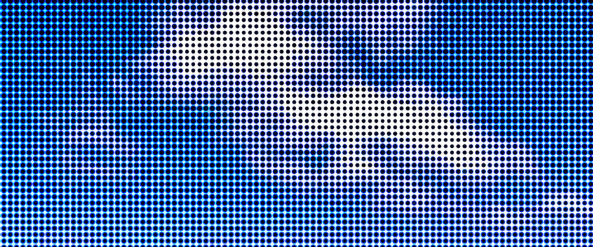 Abstract banner with blue dots vector illustration