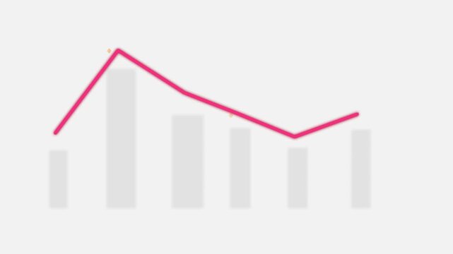 Stock market trend upward growth animation finance