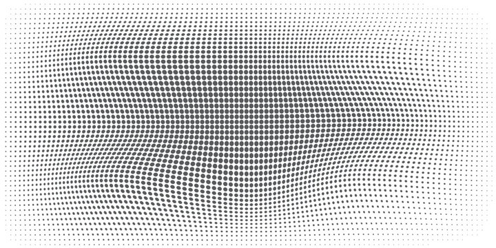 Gradien halftone. Gradien berbintik, menyemprotkan titik halus dan halfton latar belakang titik mulus pola geometrik pola horizontal vektor pola mulus eps 10