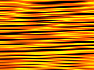 Obraz premium Vibrant Yellow and Orange Horizontal Speed Lines on Black Background