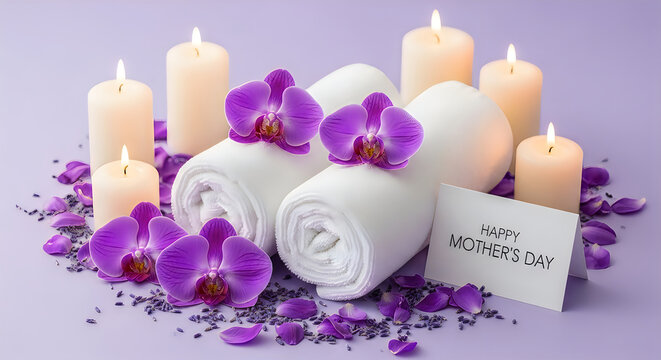 candles and lavender