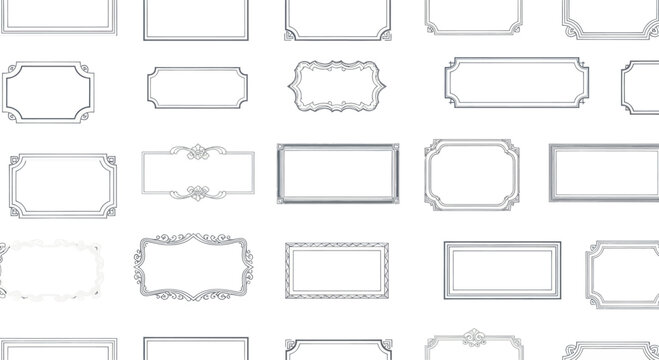 Elegant Decorative Borders and Frames Collection Vector Set