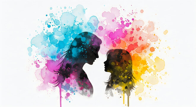 abstract colorful watercolor background