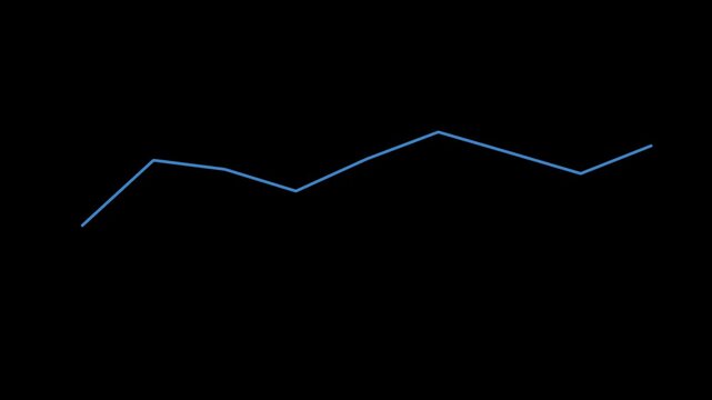Minimalist animated zigzag line motion loop seamless animation