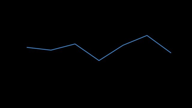 Minimalist zigzag line animation smooth motion