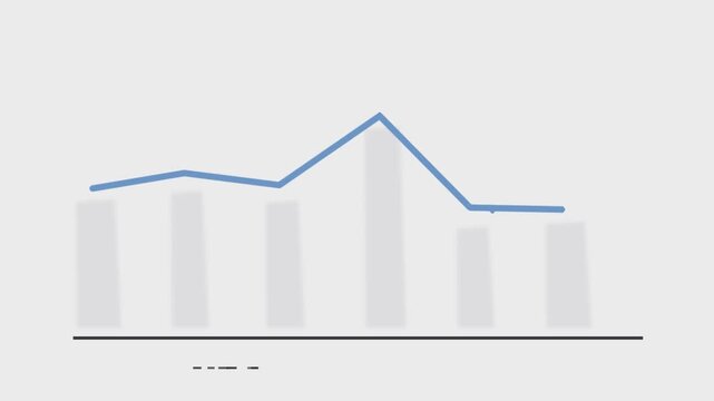Blue line graph with peaks and valleys on white background, chart data