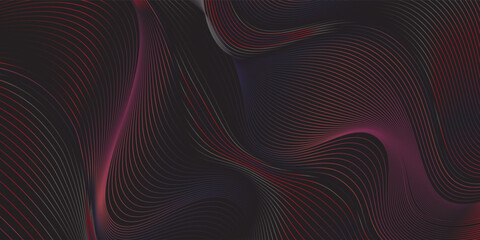 Fototapeta premium Colorful geometric background. Glowing curved lines. Beautiful colorful abstraction.