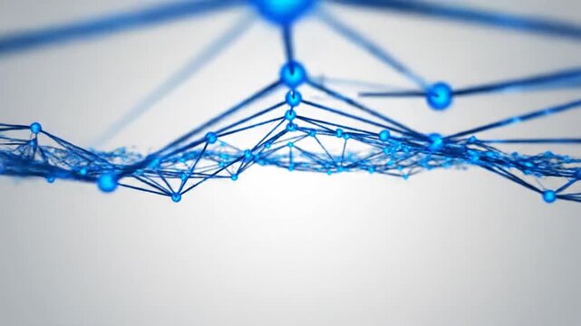 Network connections and digital communication.