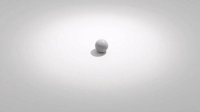 Minimalist Marble: A single marble sits isolated against a soft, gradient background, emphasizing simplicity and elegant aesthetic. 