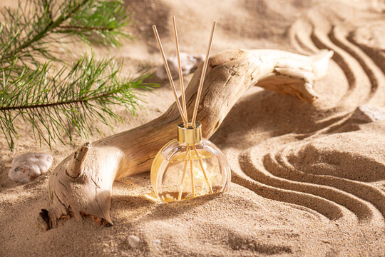 Aromatic fragrance diffuser smelling of summer and holidays.