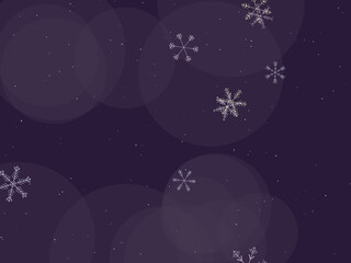 Fototapeta premium Snowflake Winter Crystal Pattern Holiday Background